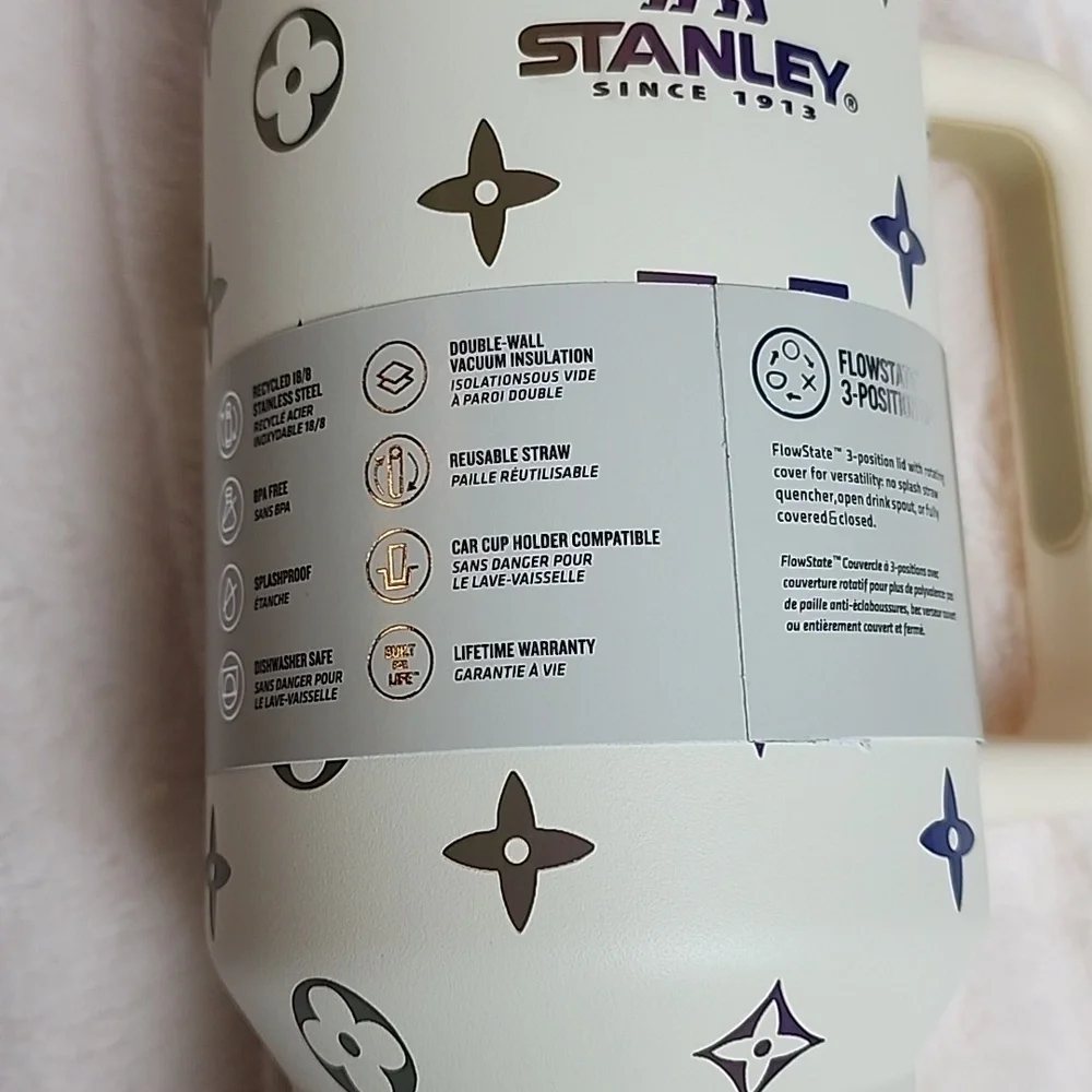 White Stanley Quencher H2.0 Tumbler - Picture 6 of 8